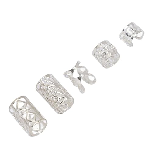 Vikings Hair Jewelry, Norse Runes Braids Tube Beads Dreadlocks, Various Shapes & Sizes, Easy to Use, Lightweight and (Silver) - Image 3