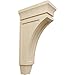 Ekena Millwork CORW05X10X18LURW Extra Large Lucan Wood Corbels, 5"W x 10"D x 18"H, Rubberwood