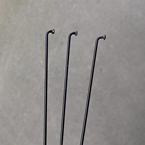 Rayons de vélo noirs J-Bend 2.0mm en acier 45# pour roue de VTT