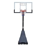 Sport-Thieme Basketballanlage Orlando | Standfuß befüllbar | Polycarbonat Brett | Stahl Standpfosten | Outdoor | Brett 140x82 cm | Korbhöhe 230-305 cm | Gewicht 68 kg