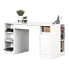 South Shore Crea Craft Table with Open and Closed Storage, Pure White #3