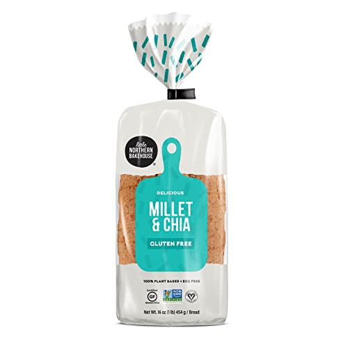Little Northern Bakehouse Millet & Chia Gluten Free Bread, Non-Gmo And Allergy-Friendly Sliced Bread (4 Pack, 16 Oz. Each) #TOP1