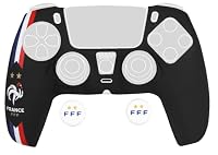 Konix FFF Schutzhülle für DualSense PS5-Controller - Silikon - Daumenstützen - Schwarz – Ansicht 1