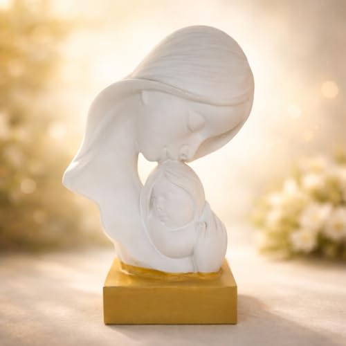 Image of CraftVatika Mother Baby Statue Showpiece Gift, Mother Baby Figurine, motherr Child Statue, Home Decor Items, House Warming Gifts Mother's Day, Baby Shower Gifts for Mom to be
