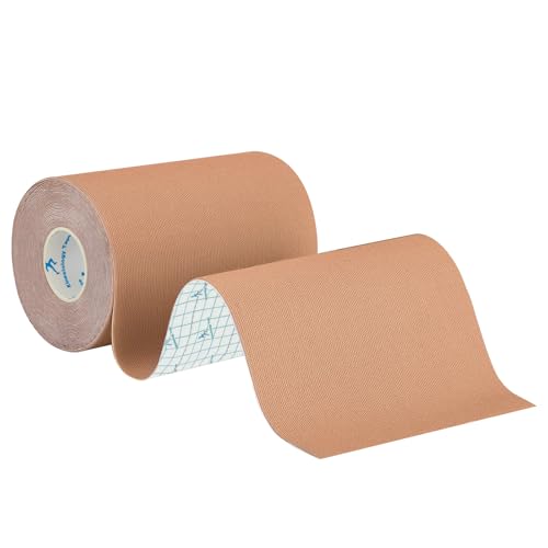ANAMPION Kinesiology Tape 10cm*5m Waterproof Sports Tape for Athletes Physio Elastic Tape Pain Relief Adhesive for Muscles Shin Splints Ankle Knee Shoulder (Flesh Color 10CM 1Rolls)