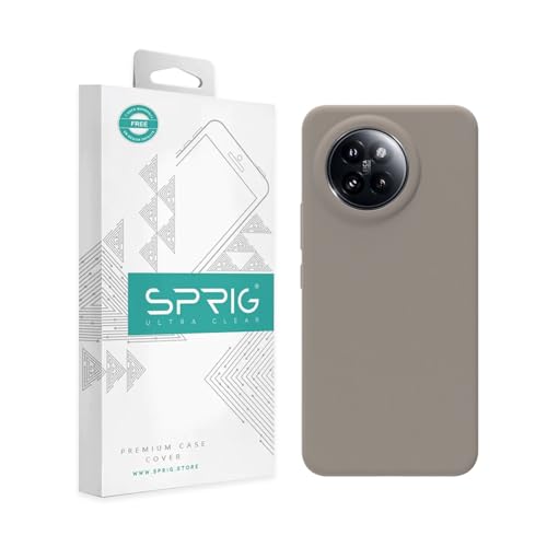Image of SPRIG Compatible with Mi 14 Civi Premium SilkTone Back Cover Drop Tested Shock Proof Mobile Case for Men, Women, Boys and Girls with Camera Protection (Light Brown)