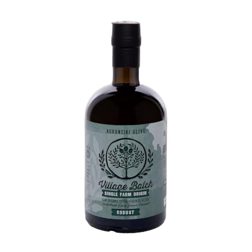 Village Batch Koroneiki Organic Extra Virgin Olive Oil 16.9oz (Pack of 1) Cold Pressed and...