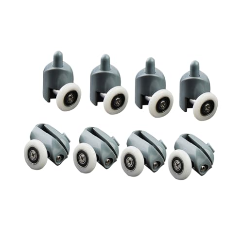 SEWACC 16個 浴室引き戸用シャワードアホイール 上下兼用スライドドアローラー 滑らかな開閉 強化素材製 交換用浴室ドアランナー