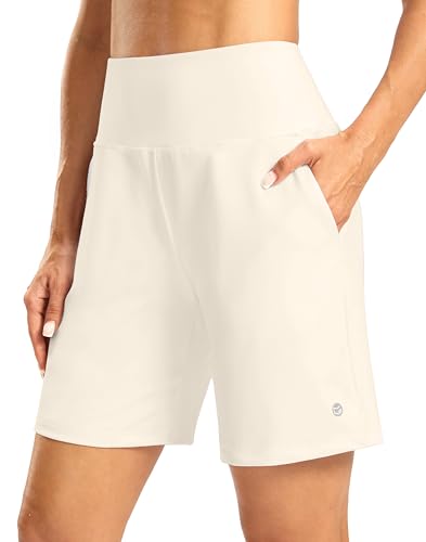 Women's Athletic Shorts with Zipper Pocket 7