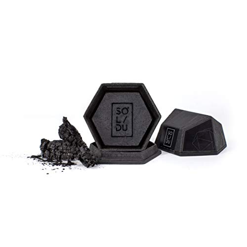 PURITY. Tea Tree Soap, Antibacterial Activated Charcoal Soap for Men and Women - Plastic Free, Eco Friendly, Zero Waste and 100% Compostable