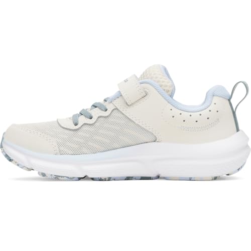 Under Armour Girls' Pre School Assert 10 Alternate Closure, (279) Stone/Nimbus Blue/Metallic Tourmaline Pink, 1, US