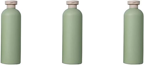 Miniatura 1 de Lurrose Botella exprimible de loción, botellas vacías con tapa abatible, 3 recipientes de cosméticos recargables, botellas de viaje exprimibles para