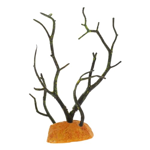 CIYODO Artificial Green Grass Plant for Reptile Habitat Lizard Gecko Tank Decor Plastic