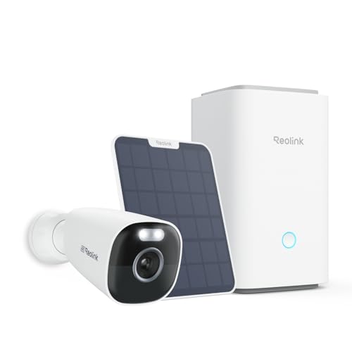 REOLINK 4K Solar Security Camera Wireless Outdoor, Color Night Vision Outside Home Surveillance, 2.4/5GHz WiFi, Solar Powered, Human/Car/Animal Detection, No Extra Fee, Argus Eco Ultra with