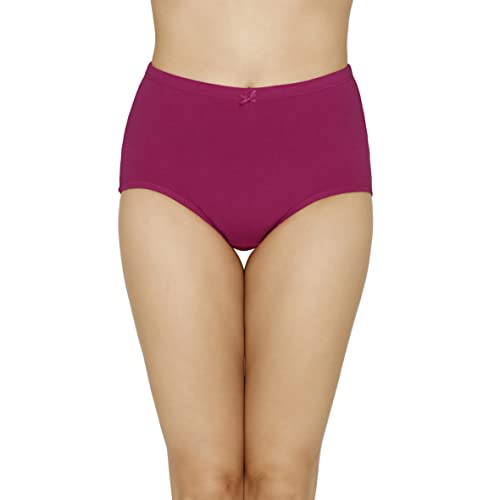 Image of Amante Solid High Rise Full Coverage Full Brief Panties (Pack of 3)