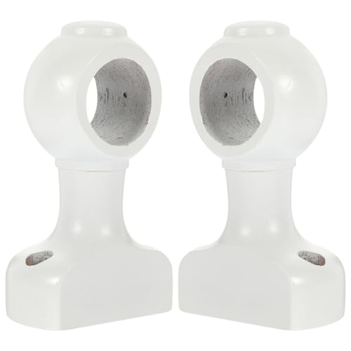 AOKWAWALIY Supports De Tringle À Rideau En Bois Lot De 2 Supports Muraux Robustes Pour Tringles À Rideaux Crochets Faciles À Installer Pour Décoration...