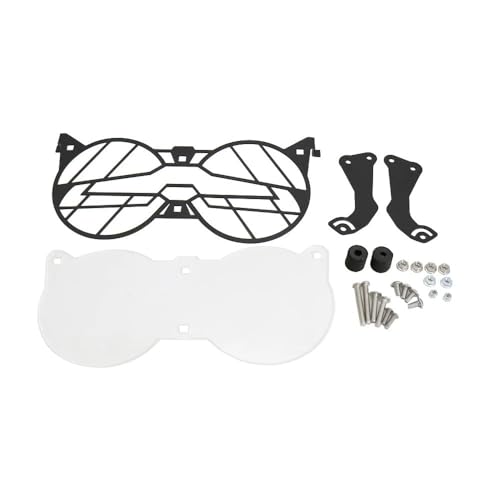 Grille phare pour Moto Guzzi V85TT : garde protecteur pliant et double protection