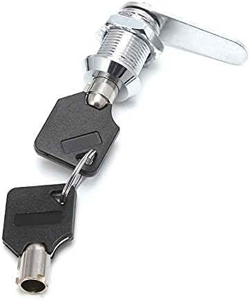 Cam Lock,Security Mailbox, 2pcs Drawer Tubular for Home Important Items Cylinder Door Cabinet Tool with Keys(25mm)