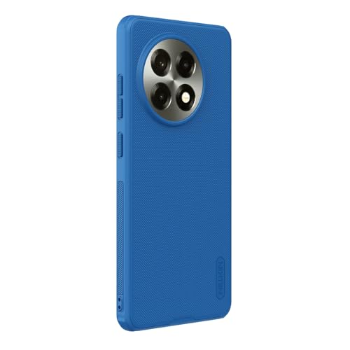 Image of Nillkin Case for OnePlus 13R (1+13) R (6.78 inch Inch) Super Frosted Shield Pro Hard Back Soft Border (PC + TPU) Shock Absorb Cover Raised Bezel Camera Protect PC Blue Color