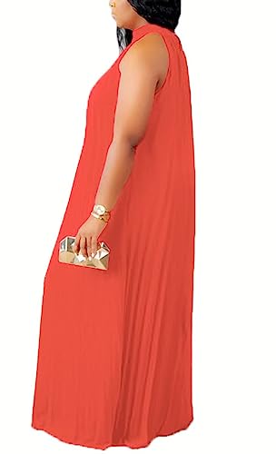 Image of Aro Lora Womens Casual Sleeveless Plus Size Chiffon Halter Neck Pleated Loose Long Maxi Dress