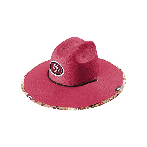 Image of FOCO San Francisco 49ers NFL Team Color Straw Hat