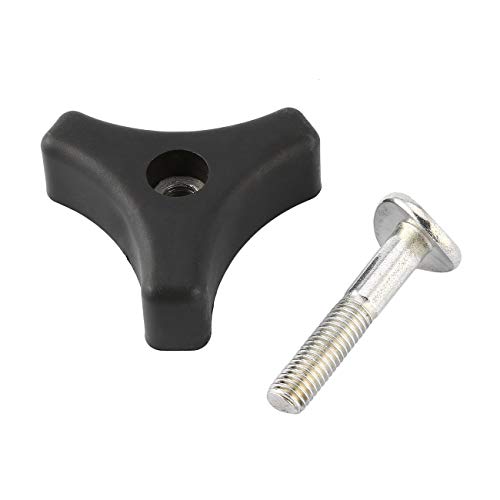 JIUY 1pcs Black Plastic Triangle Handle Knob Nut Screw Bolt For Honda Lawn Mower Machine Parts Garden Tool Accessories(black)