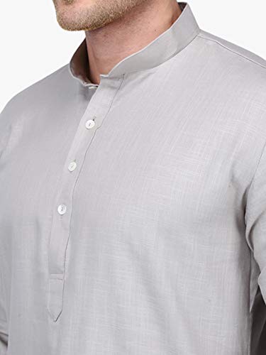 Image of Rajubhai Hargovindas Men's Premium Cotton Solid Kurta