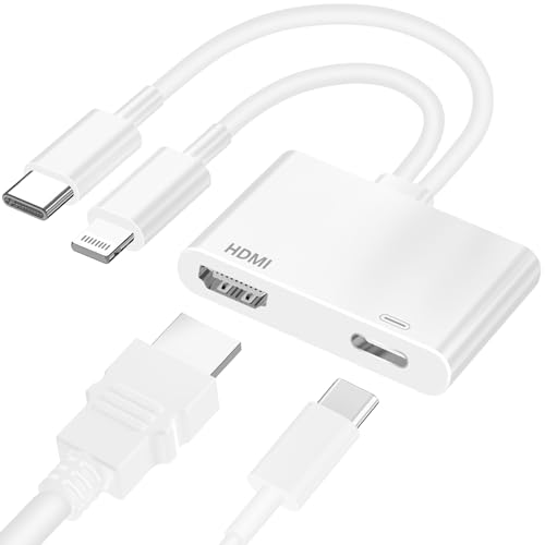 Adaptateur USB-C vers HDMI 4K pour iPhone iPad MacBook vers TV