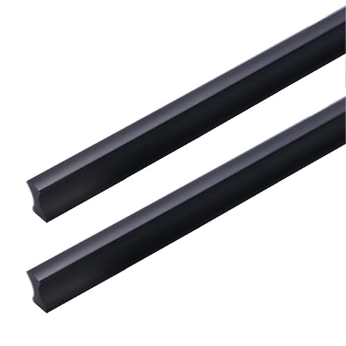 2 Piezas Tiradores de Gabinete de barra Perillas de Cajones Aluminio macizo,Pomos Puerta,picaportes para Mueble Asa de proa armario,Mango Baño Manijas Cocinas (185mm,Negro)