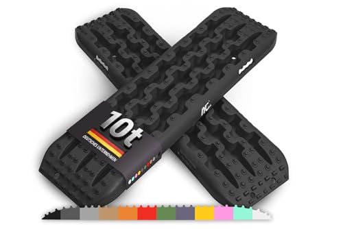 IYC4x4 Sandbleche Offroad 2er Set Anfahrhilfe & Bergehilfe für SUV 4x4 Camping Traktionshilfe Auto bei Sand Schlamm & Schnee Tragkraft 10t