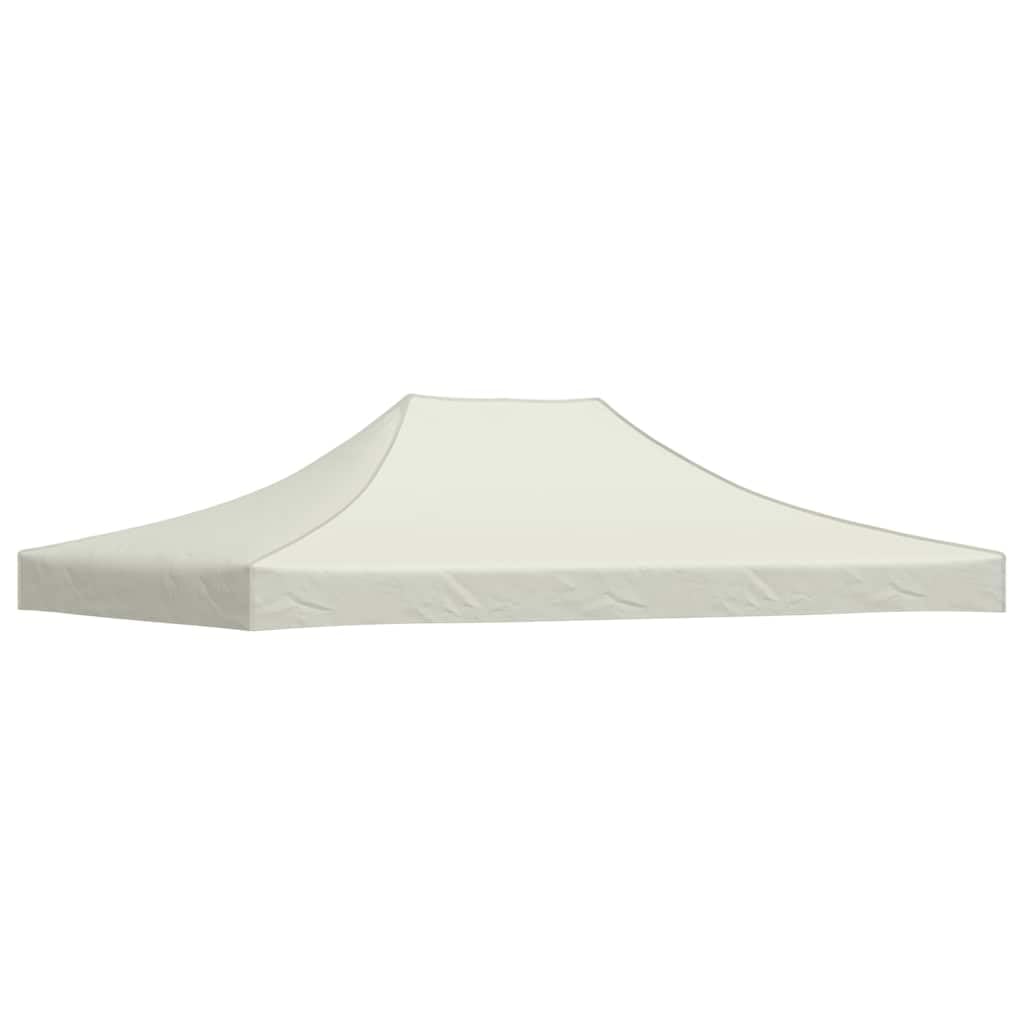 vidaXL Party Tent Roof Garden Outdoor Replacement Canopy Gazebo Marquee Pavilion Top Cover Sunshade Sun Shelter 4x3 m Cream 270 g/m²