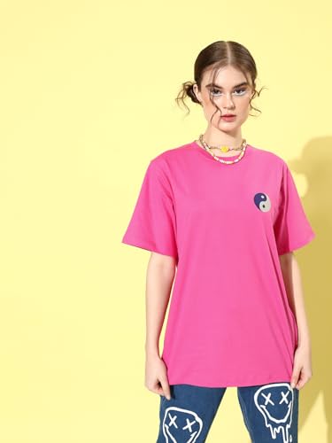 Image of Dillinger Blue Graphic Oversized T-Shirt