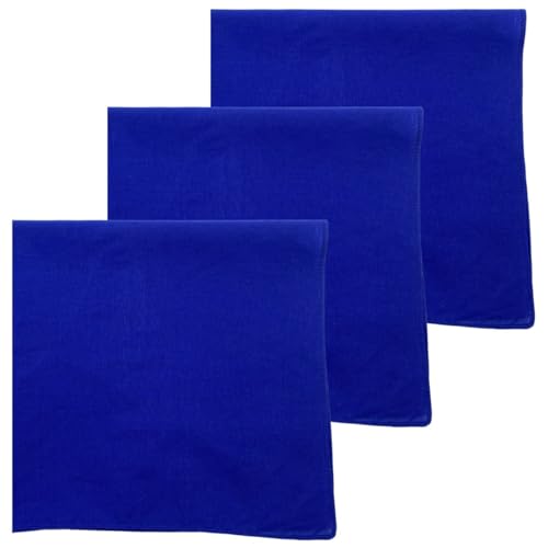 Image of MDSTYLE 100% Cotton Solid Color Bandana for Men & Women 22 inch x 22 inch Handkerchief Headband Scarf