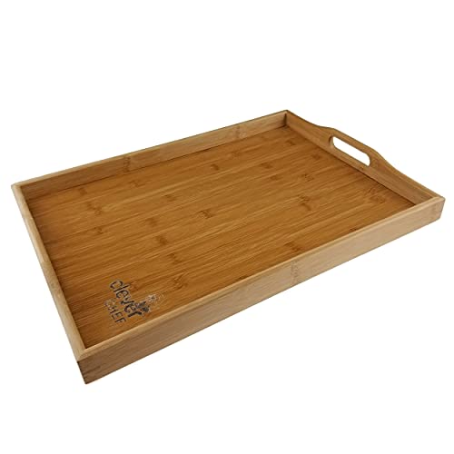 Clever Chef Premium-Servier-Tablett aus Bambus - 18,5“ (ca. 47 cm) Cover