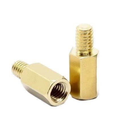 50 Distanziali Ottone Maschio-Femmina M2.5 - Supporti PCB, Esagonali, Lunghezza 7mm - Foto 2