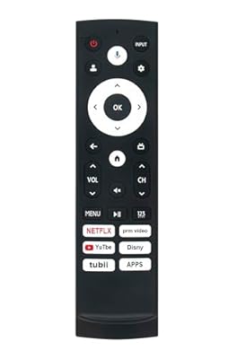 Replace Voice Remote Control fit for Hisense Mini-LED ULED 4K UHD Google Smart TV U7 U8 Series 55U8K 65U8K 75U8K 85U8K 100U8K 55U7K 65U7K 75U7K 85U7K