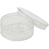 ToolUSA (2 Pack) 8 Piece Round Clear Plastic Gem Jars | 1.25 x 0.5 (3.2 cm x 1.3 cm) | Stackable Design | Multipurpose Storage