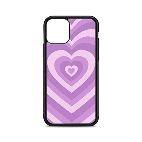 Coque iPhone 13 Pro coeur violet idée cadeau protection silicone TPU