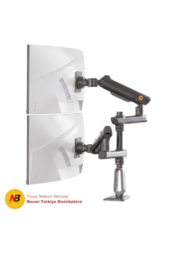 D9C Çift Kollu Monitör Standı, 27-50 İnç, 2-20 KG, Vesa Uyumlu