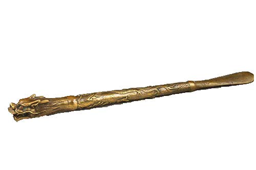 ZHIBO Chausse-Pied en Bronze Faite à la Main Motif tête de Dragon