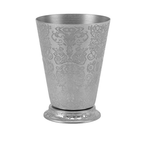 Stainless Steel Cocktail Cup, Vintage Style, Silver Finish, High Strength, Elegant Details Mint Julep Cup for Coke (Totemic Texture) Stainless Steel Cocktail Cup, Vintage Style, Silver Finish, High Strength, Elegant Details Mint Julep Cup for Coke (Totemic Texture)