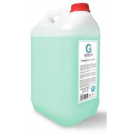 Genesis Champú Vitalizante con Aloe Vera para Perros con Pelo Largo, pH 7.2, Concentrado, 5000 ml