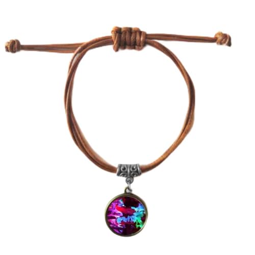 Bracelet Karst Grotte cuir corde double ensemble couple