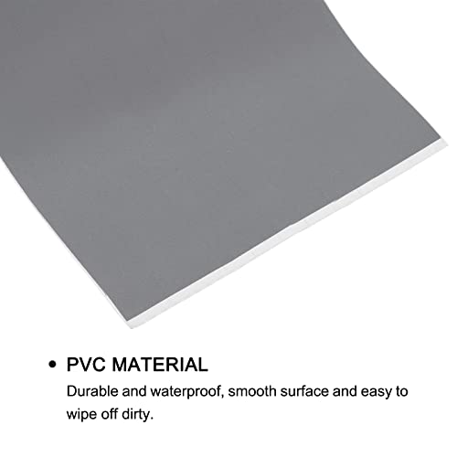 Image of uxcell Waterproof Peel and Stick Decorative Tape Self Adhesive 4.72 inch W x 16.4'L PVC Removable Tape for Wall Edge Matte Grey