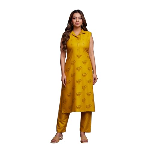 Image of Kurta Set for Women Viscose Rayon Kurta Printed With Pant