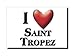 Enjoymagnets Saint Tropez (83) Souvenir IMANES DE Nevera Francia LIMOUSIN IMAN Fridge Magnet Corazon I Love