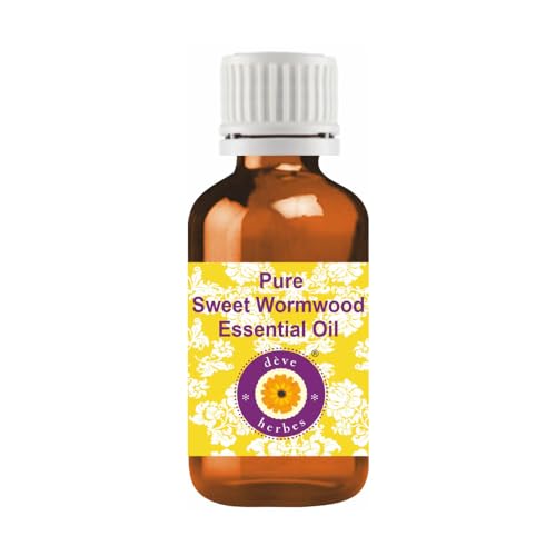 Deve Herbes Pure Sweet Wormwood Essential Oil (Artemisia annua) Non-Sticky | Non-Greasy | Fresh Herbal Aroma | for Aromatherapy, Massage & DIY Use | Steam Distilled 10ml