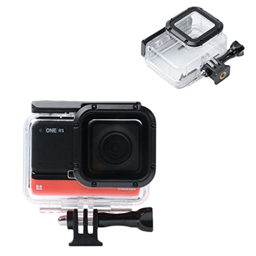 Taoricen Gehäuse Wasserfeste Hülle für Insta360 One RS 4K Kamera, 60m Tauchschutzhülle Zubehör Cover