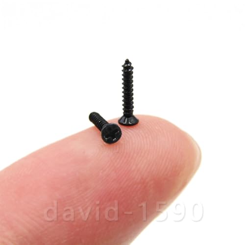 Tornillos autorroscantes Phillips cabeza plana M2 x 20mm, 500pcs miniatura 3