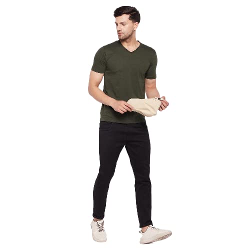 Image of Orewa Men Men's Solid Regular Fit T-Shirt